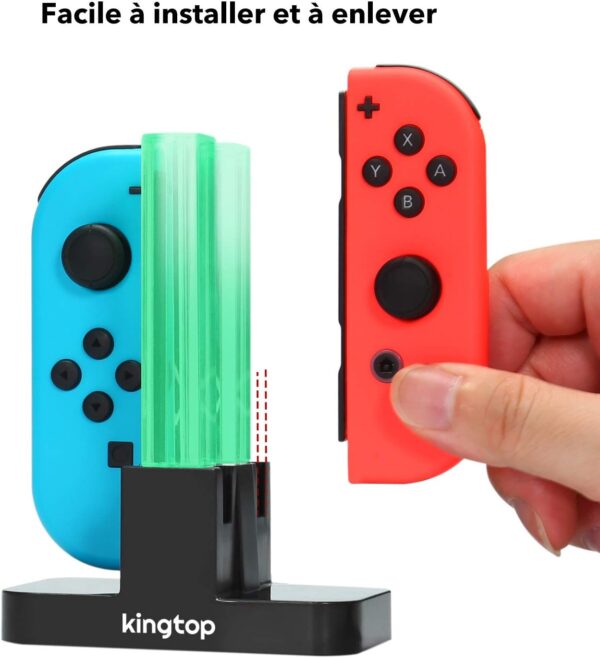 Cargador de controles de Nintendo Switch, 4 EN 1 - Imagen 2