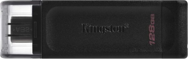 Lapiz Kingston DataTraveler DT70 128GB Unidad Flash USB-C, Negro - Imagen 3