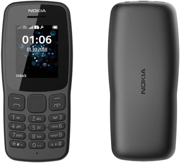 Telefono Nokia 106 Dual Sim Gris OscuroLibre con Linterna LED - Imagen 3